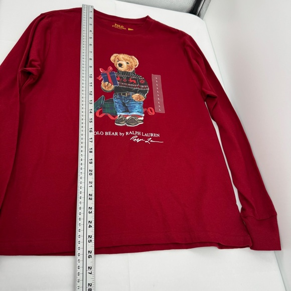 Ralph Lauren Bear Cotton Jersey Tee Kids L (14-16) Polo Bear Graphic  New - Picture 13 of 13